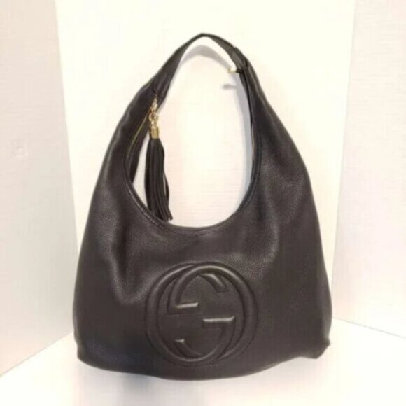 GUCCI Soho Leather Shoulder Bag 583-082625 - Picture 1 of 14